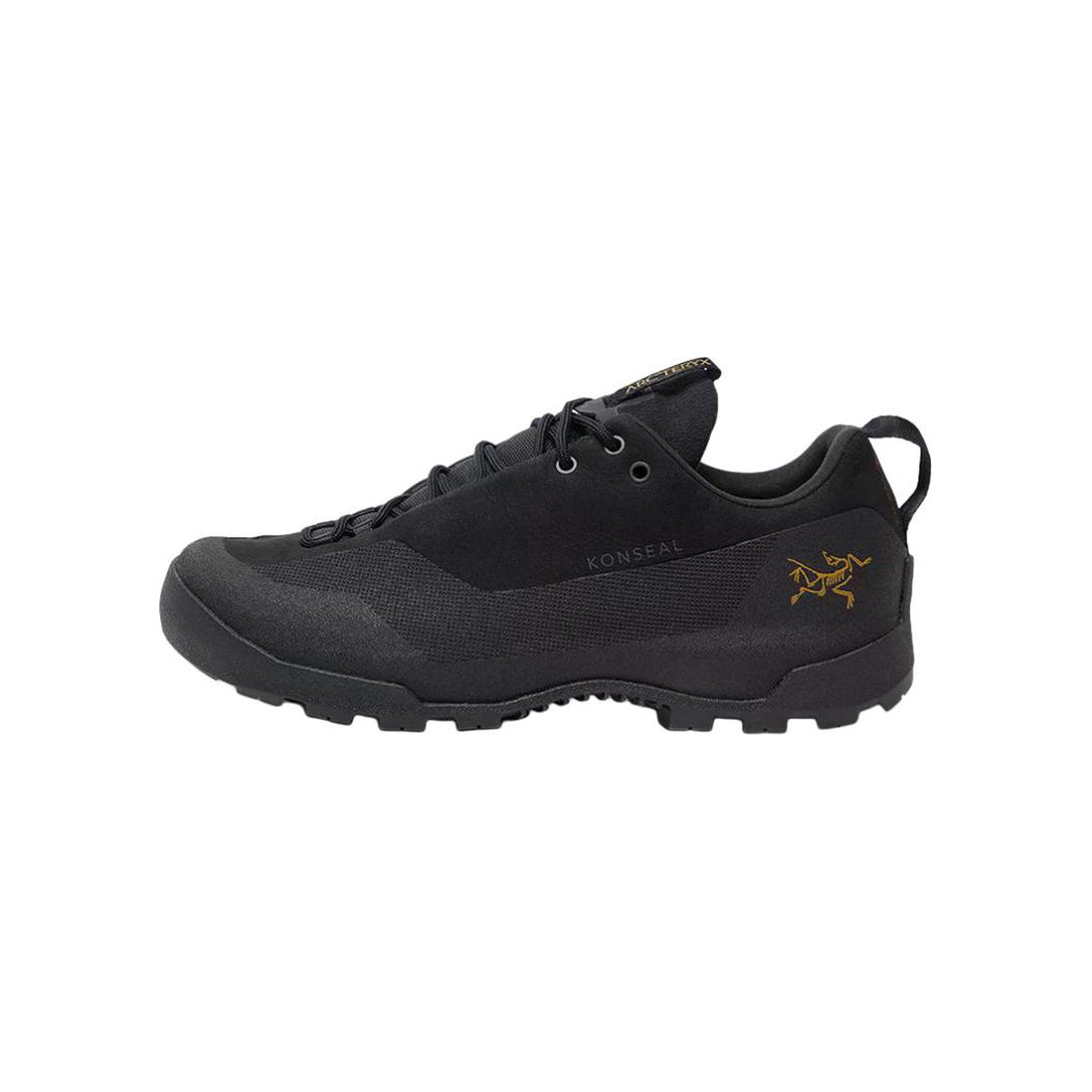 Arc'teryx Konseal GTX Men's Waterproof Approach Shoes – Black (Triple Black / Gold Bird Logo / GORE-TEX)