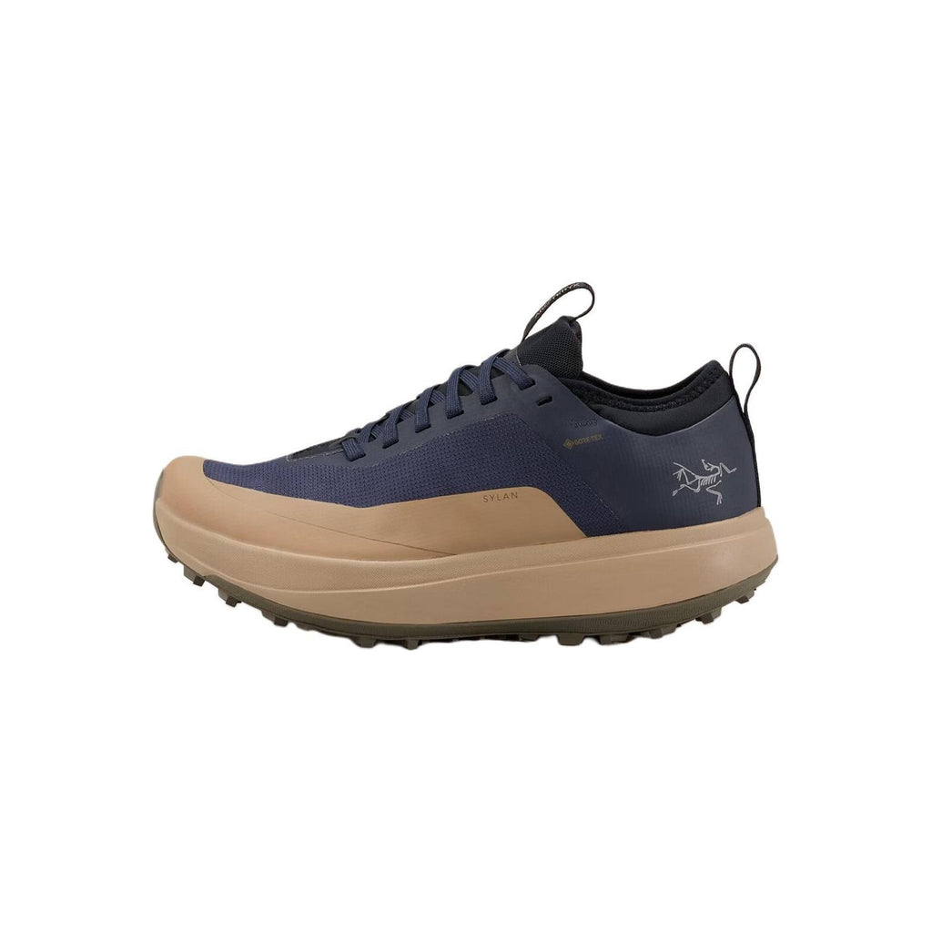 Arc'teryx Sylan Men's Long-Distance Trail Running Shoes – Black Sapphire/Silt (Navy/Tan)