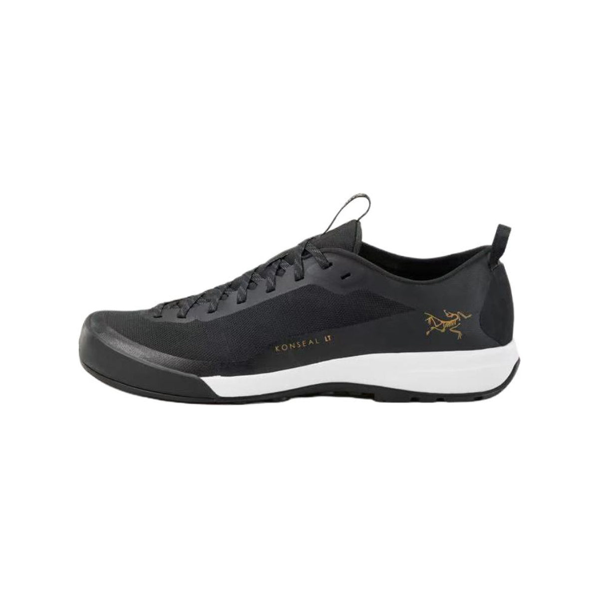 Arc'teryx Konseal LT Unisex Approach Shoes – Black/White (Gold Bird Logo)