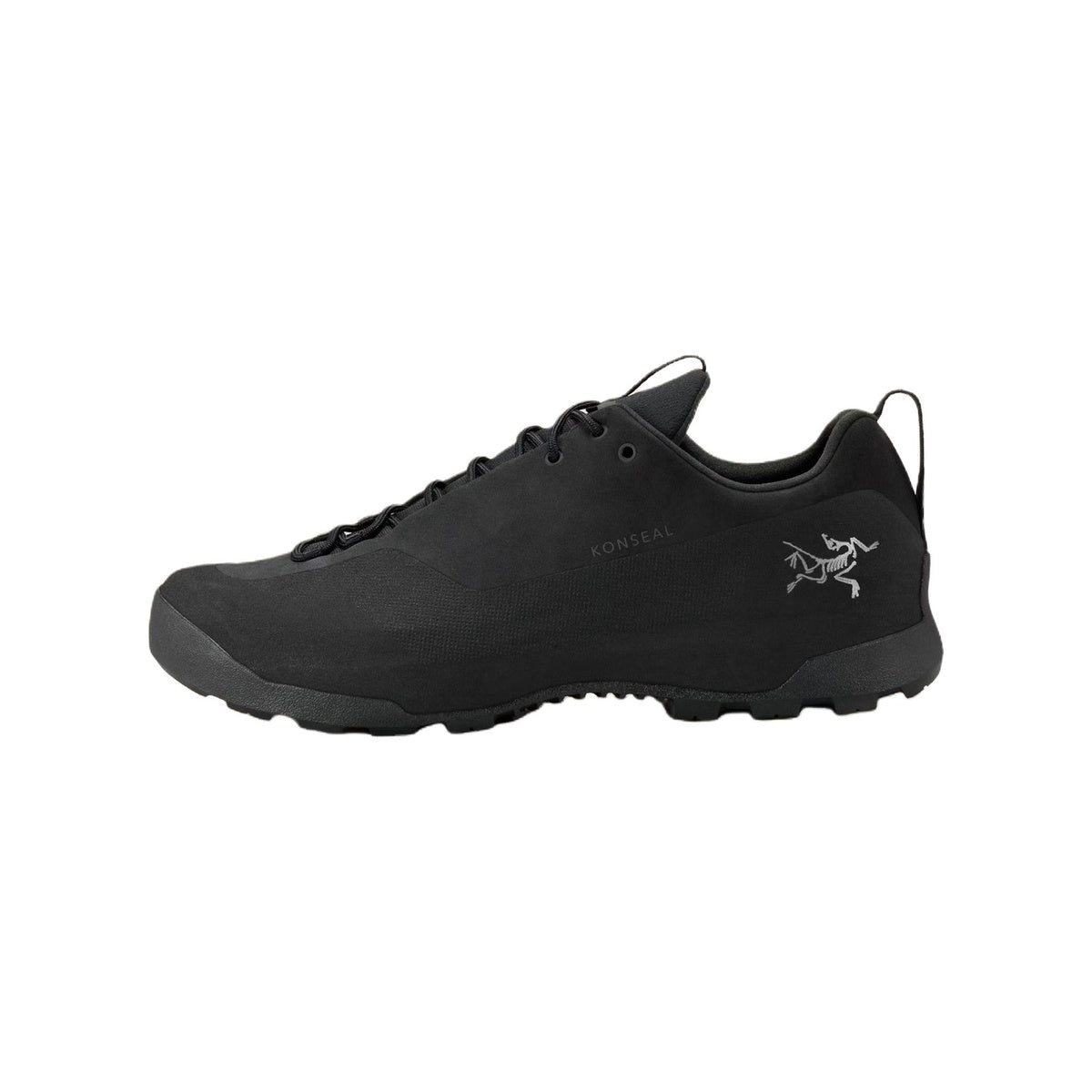 Arc'teryx Konseal Men's Approach Shoes – Black (Triple Black / Silver Reflective Bird Logo)