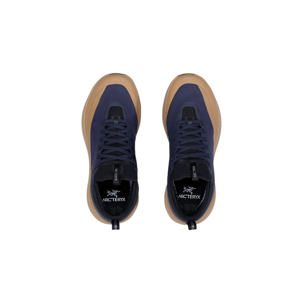 Arc'teryx Sylan Men's Long-Distance Trail Running Shoes – Black Sapphire/Silt (Navy/Tan)