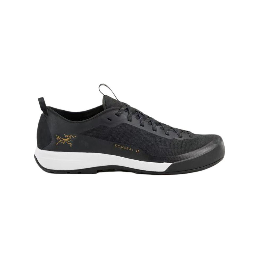 Arc'teryx Konseal LT Unisex Approach Shoes – Black/White (Gold Bird Logo)