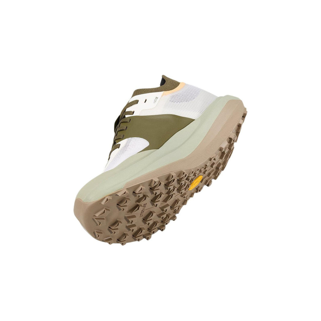Arc'teryx Norvan LD 3 Men's Long-Distance Trail Running Shoes – White/Forage (Sage/Orange Accent)