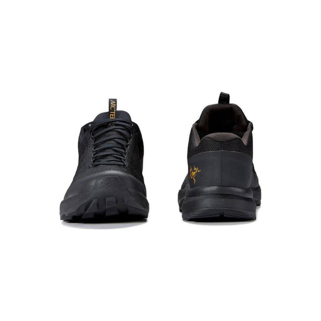 Arc'teryx Aerios R GTX Unisex Waterproof Low-Top Hiking Shoes – Black/Black (Gold Logo)